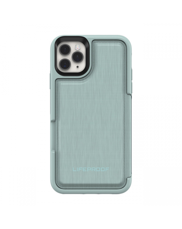 LifeProof - Flip Dropprotective Wallet Case Water Lily (Surf Spray/Dark Jade) for iPhone 11 Pro Max