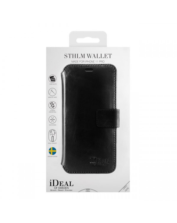 Ideal of Sweden - STHLM Wallet Case Black for iPhone 11 Pro/XS/X