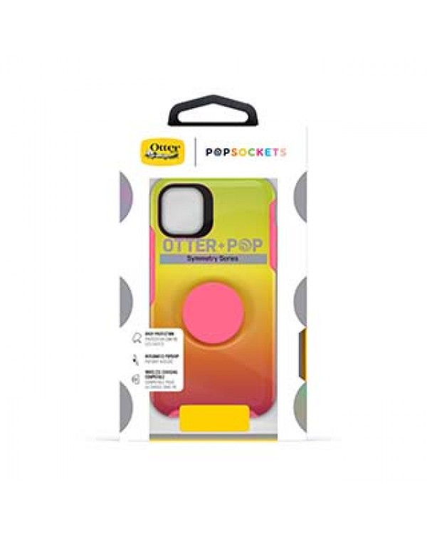 iPhone 11/XR Otterbox + POP Pink/Yellow (Island Ombre) Symmetry Series Case