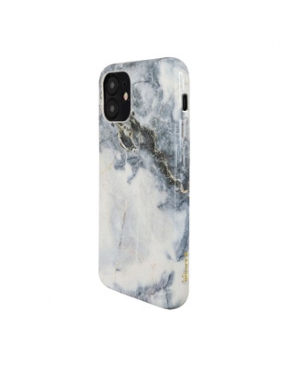 iPhone 12 Mini Uunique Blue (Blue Quartz Marble ) Nutrisiti Eco Printed Back Case
