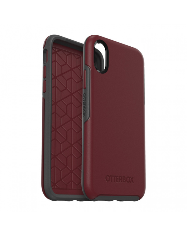 Otterbox - Symmetry Protective Case Fine Port (Burgundy/Gray) for iPhone XR