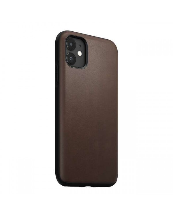 Nomad - Rugged Leather Case Rustic Brown for iPhone 11