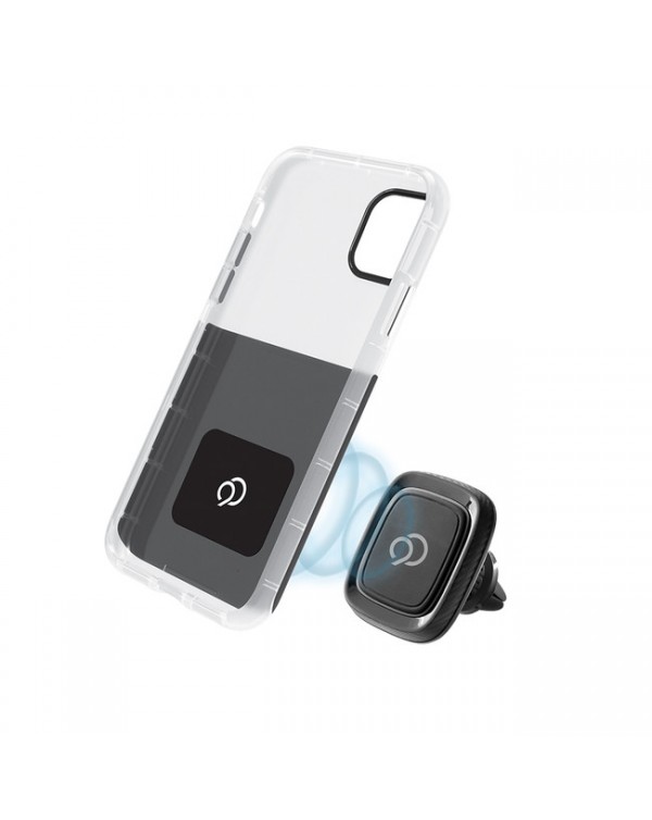 Nimbus9 - Ghost 2 Pro Case with Car Mount Gunmetal Gray/Pure White for iPhone 11 Pro