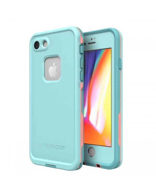 LifeProof - Fre Waterproof Case Wipeout (Coral/Blue) for iPhone SE 2020/8/7