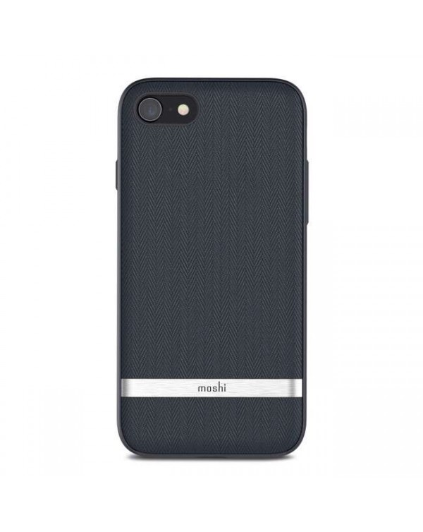 Moshi - Vesta Textile Case Navy Blue for iPhone SE 2020/8/7
