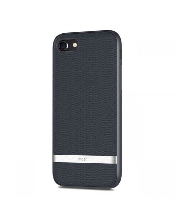Moshi - Vesta Textile Case Navy Blue for iPhone SE 2020/8/7
