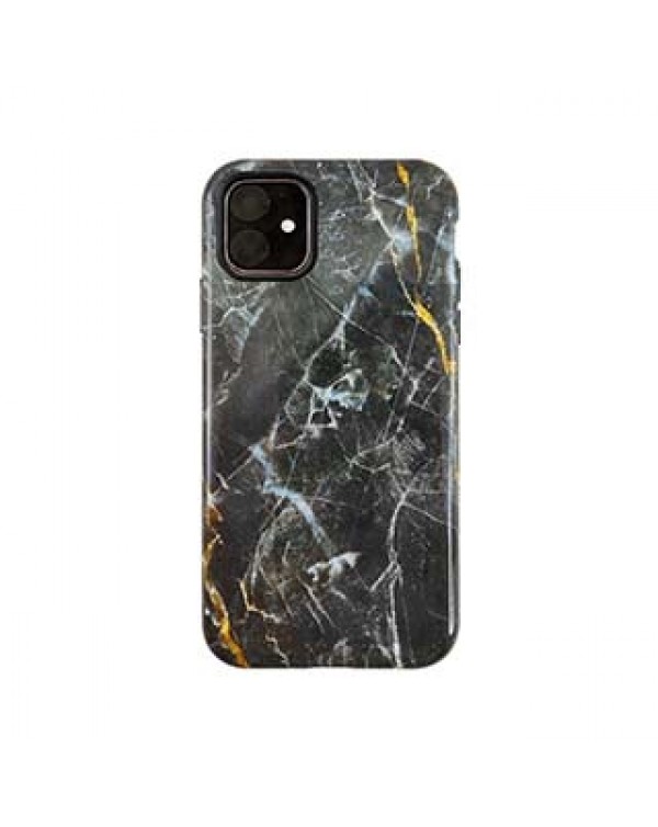 iPhone 11/XR Uunique Black/Gold (Dark Star Marble) Nutrisiti Eco Printed Marble Back Case iPhone 11/XR Uunique Black/Gold (Dark Star Marble) Nutrisiti Eco Printed Marble Back Case
