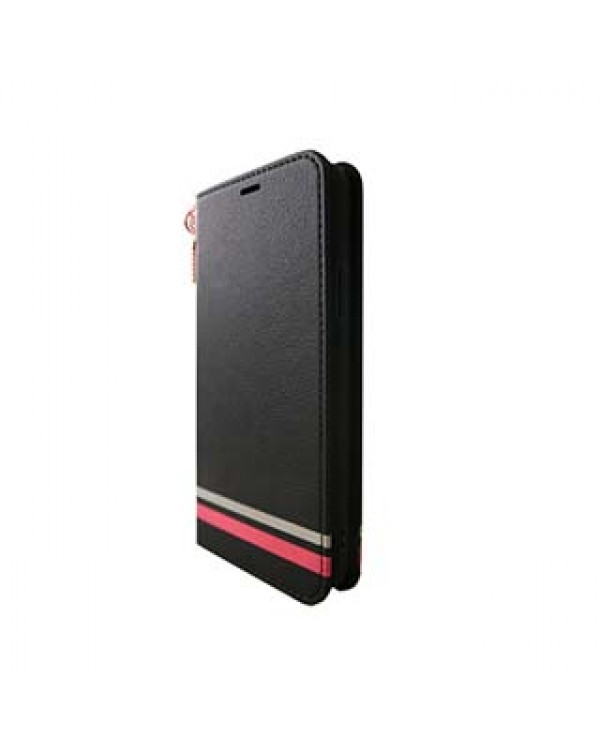 iPhone 11 Pro Uunique Black/Pink Luxe Striped Folio Case