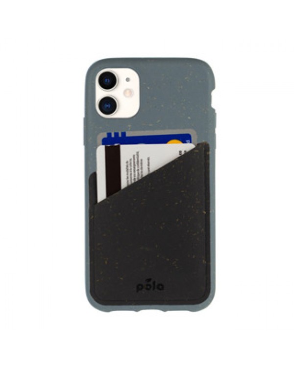 Pela Black Compostable Eco-Friendly Card Holder