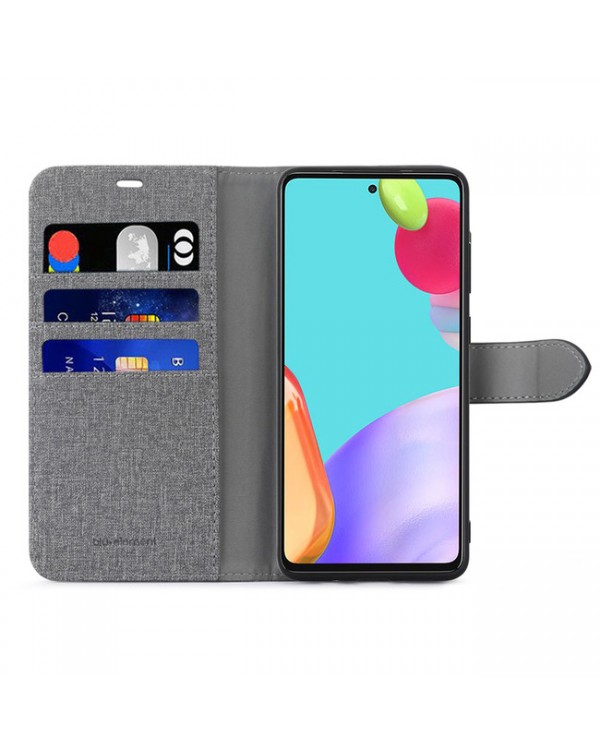 Blu Element - 2 in 1 Folio Case Gray/Black for Samsung Galaxy A52
