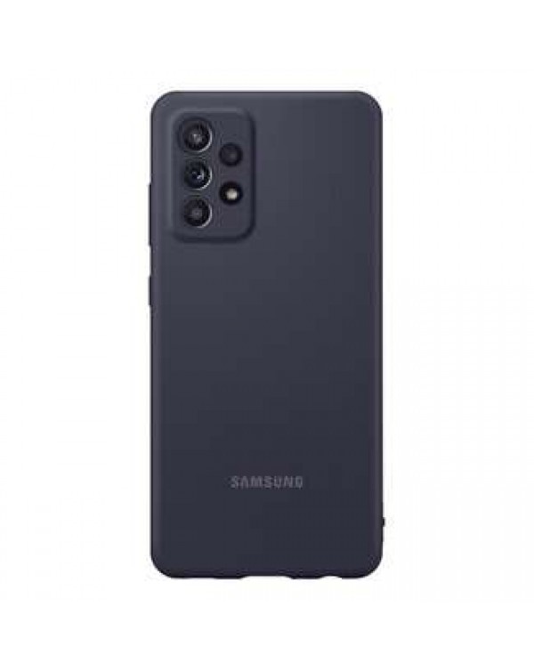 Samsung - Silicone Cover Case Black for Samsung Galaxy A52