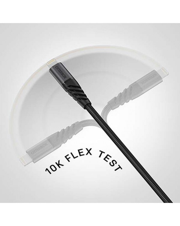 Otterbox - Charge/Sync USB-C to USB-C Fast Charge Cable 6ft Black