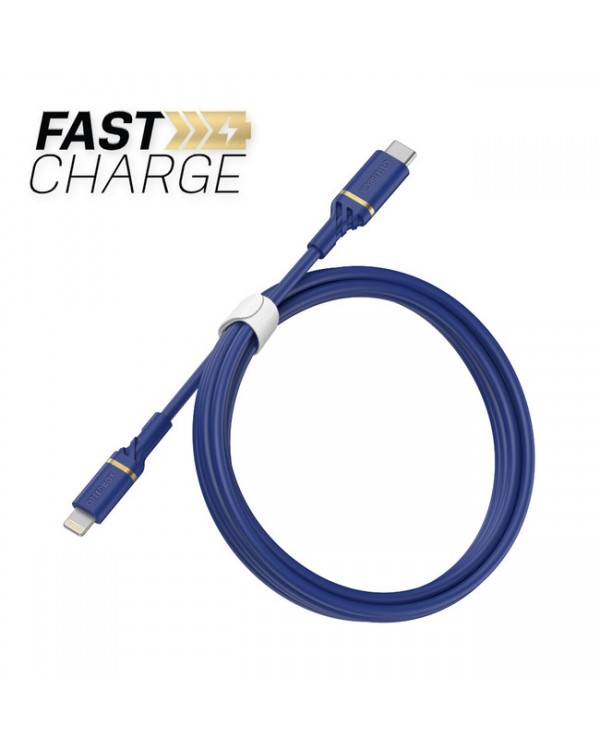 Otterbox - Charge/Sync Lighting to USB-C Fast Charge Cable 4ft Blue