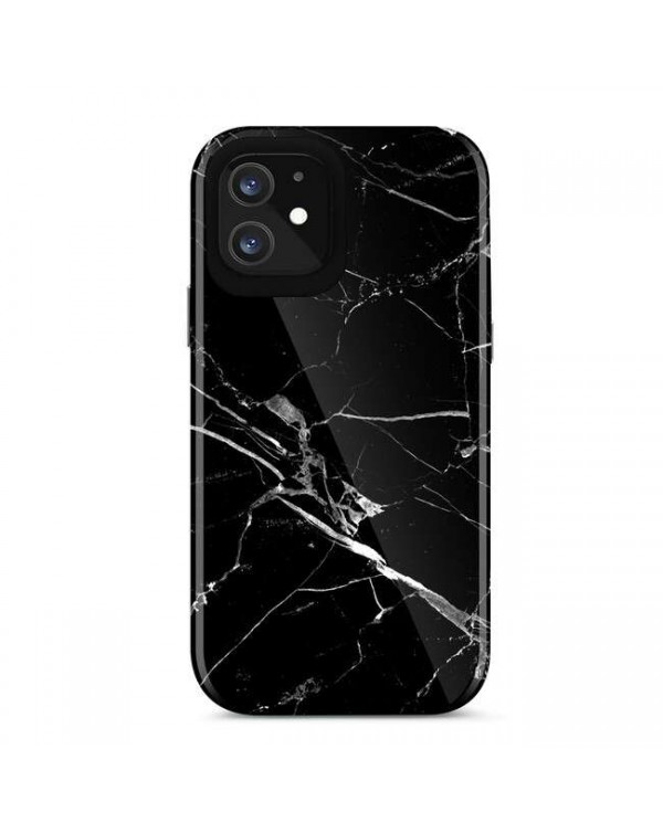 Blu Element - Mist 2X Fashion Case Black Marble Glossy for iPhone 12 mini