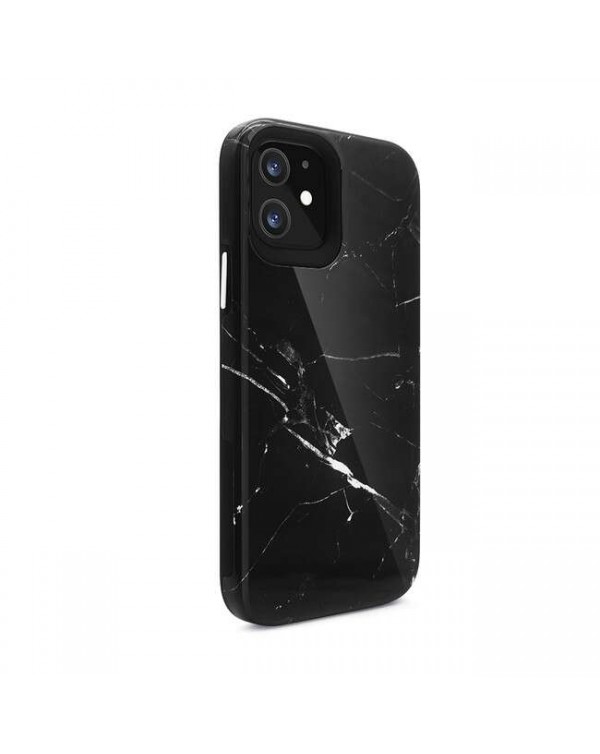Blu Element - Mist 2X Fashion Case Black Marble Glossy for iPhone 12 mini