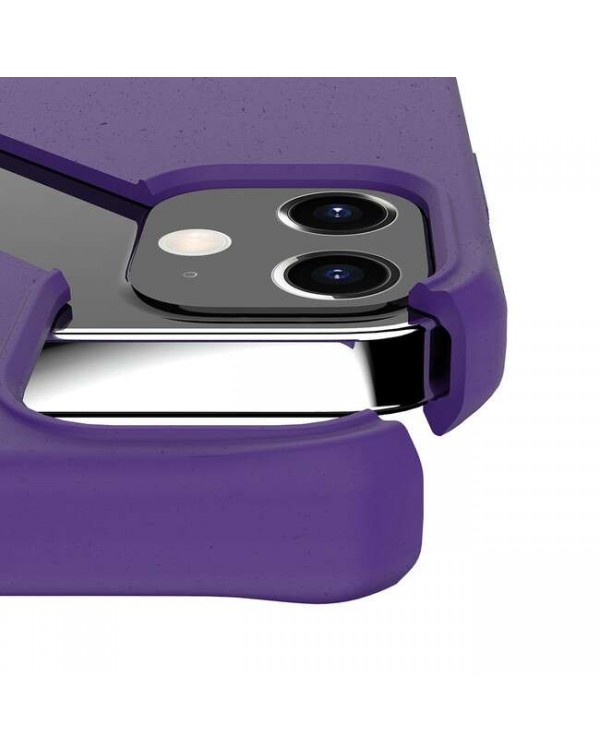 Feronia Bio - Terra DropSafe Biodegradable Case Purple for iPhone 12 mini - This Case Plants 1 Tree