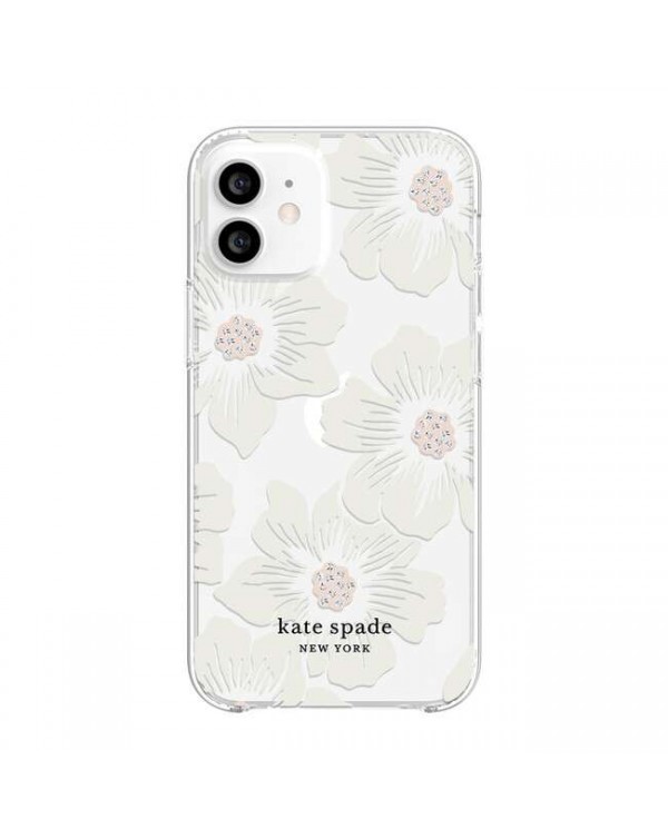 Kate Spade - Protective Hardshell Case Hollyhock Floral for iPhone 12 mini