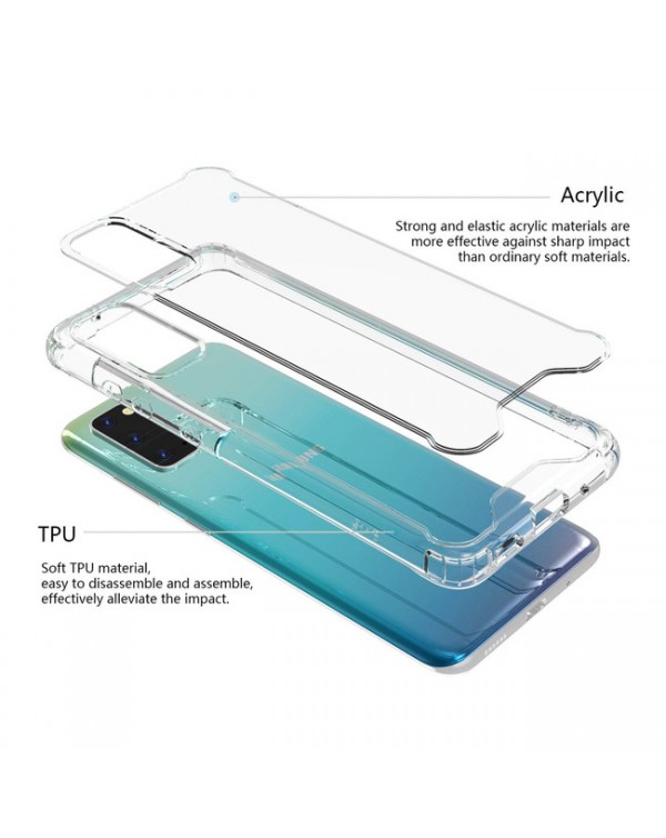 Blu Element - DropZone Rugged Case Clear for Samsung Galaxy S20
