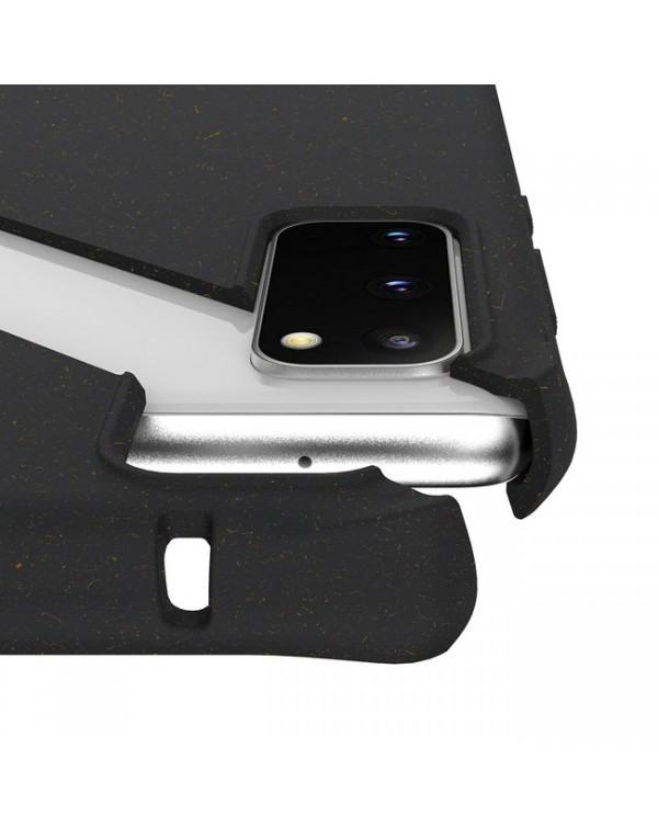 Feronia Bio - Terra DropSafe Biodegradable Case Black for Samsung Galaxy S20 Fan Edition - This Case Plants 1 Tree