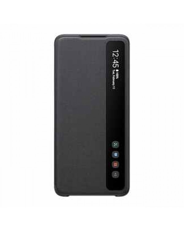 Samsung - Smart Clear View Cover Black for Samsung Galaxy S21 Plus