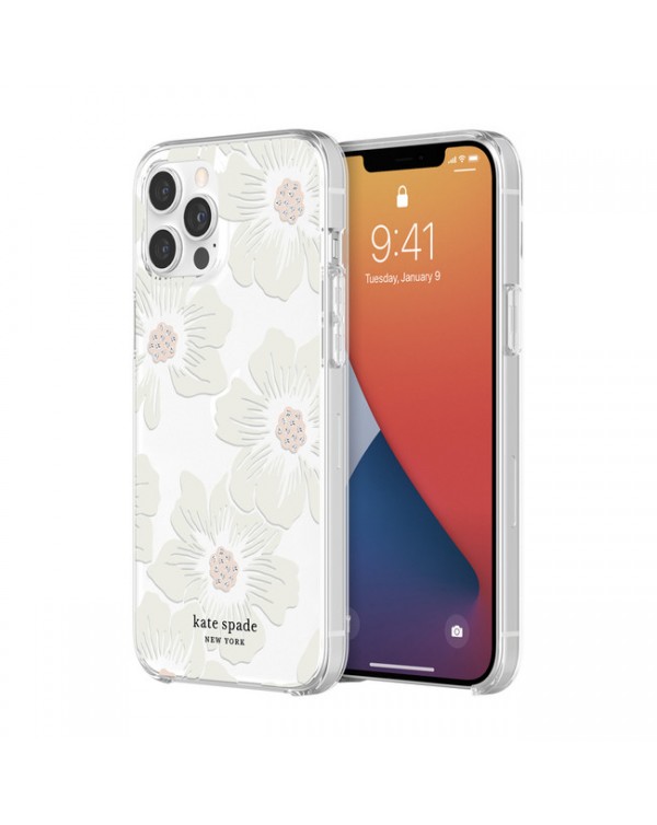 Kate Spade - Protective Hardshell Case Hollyhock Floral for iPhone 12 Pro Max
