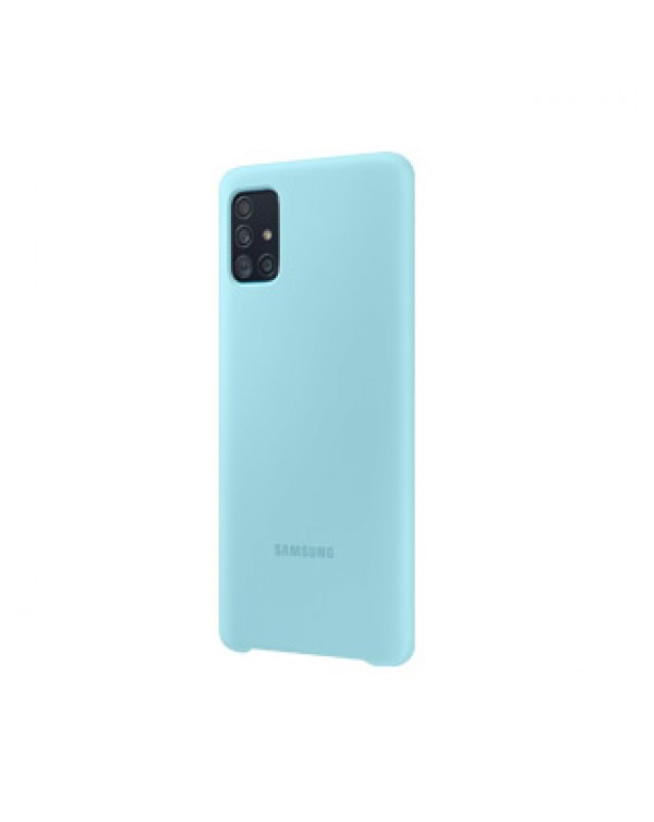 Samsung Galaxy A71 Blue OEM Silicone Cover Case