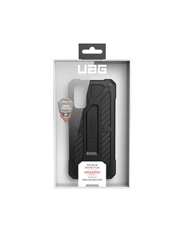 Samsung Galaxy S20 5G UAG Black (Carbon Fiber) Monarch Case