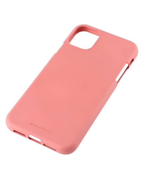 GOOSPERY SOFT FEELING Liquid TPU Shockproof Soft Case for iPhone 11 (Pink)