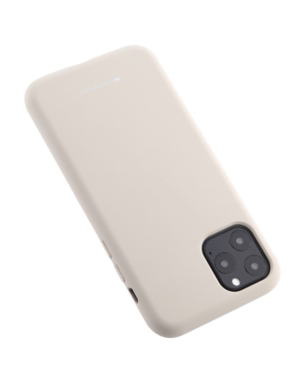 GOOSPERY SOFT FEELING Liquid TPU Shockproof Soft Case for iPhone 11 Pro Max(Stone Grey)