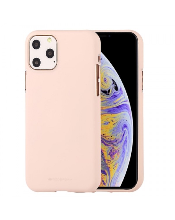 GOOSPERY SOFE FEELING TPU Shockproof and Scratch Case for iPhone 11 Pro Max(Apricot)