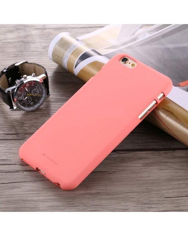 GOOSPERY SOFT FEELING for iPhone 6 Plus/6s Plus Liquid State TPU Drop-proof Soft Protective Back Cover Case (Pink)