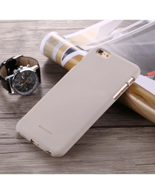 GOOSPERY SOFT FEELING for iPhone 6 Plus/6S Plus Liquid State TPU Drop-proof Soft Protective Back Cover Case (Grey)