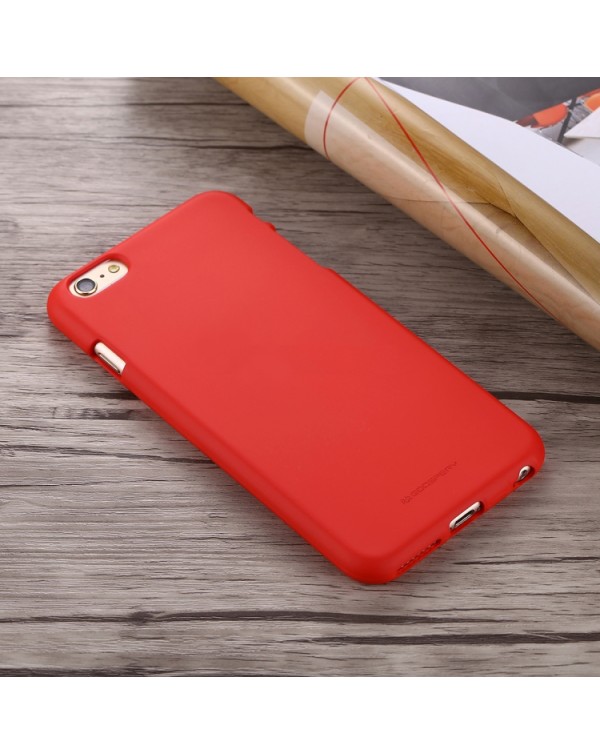 GOOSPERY SOFT FEELING for iPhone 6 Plus/6S Plus Liquid State TPU Drop-proof Soft Protective Back Cover Case (Red)