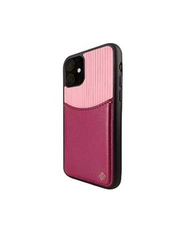 iPhone 11/XR Uunique Pink Rosette Pocket Case