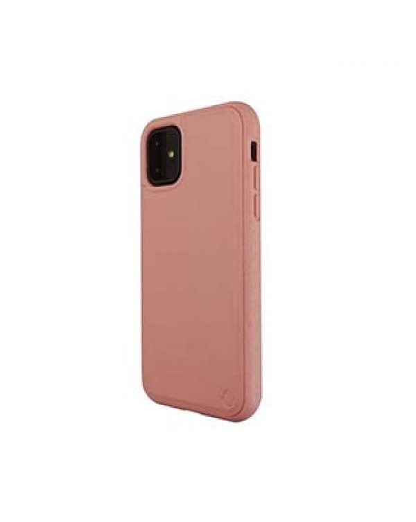 iPhone 11/XR Uunique Pink (Pink Grapefruit) Nutrisiti Eco Leather Back Case