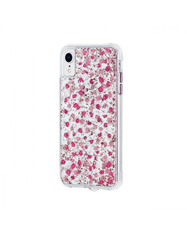 iPhone XR Case-Mate Pink Ditsy Real Flower Petals case