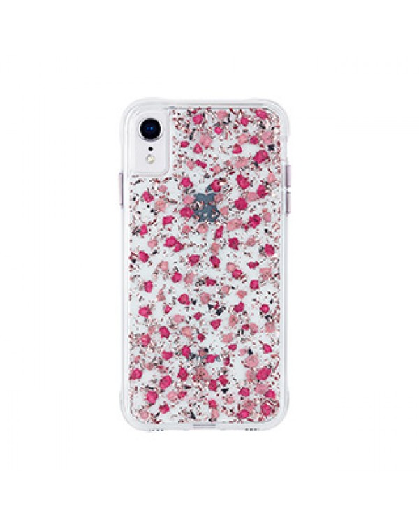 iPhone XR Case-Mate Pink Ditsy Real Flower Petals case