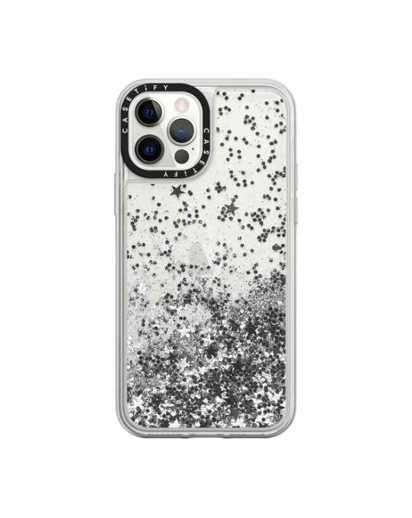 Casetify - Glitter Case Monochrome Silver for iPhone 12/12 Pro Casetify - Glitter Case Monochrome Silver for iPhone 12/12 Pro