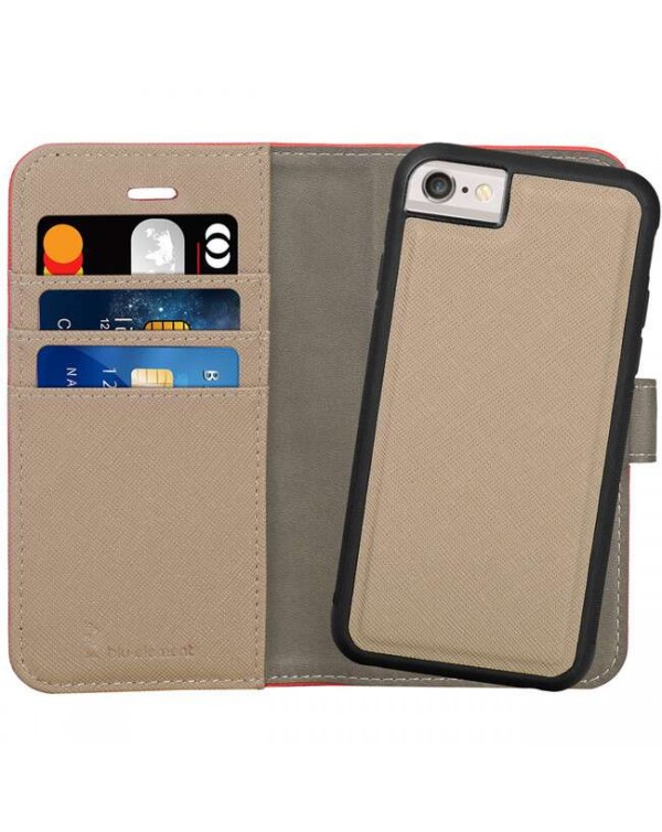 Blu Element - 2 in 1 Folio Case Red/Butterum for iPhone SE 2020/8/7