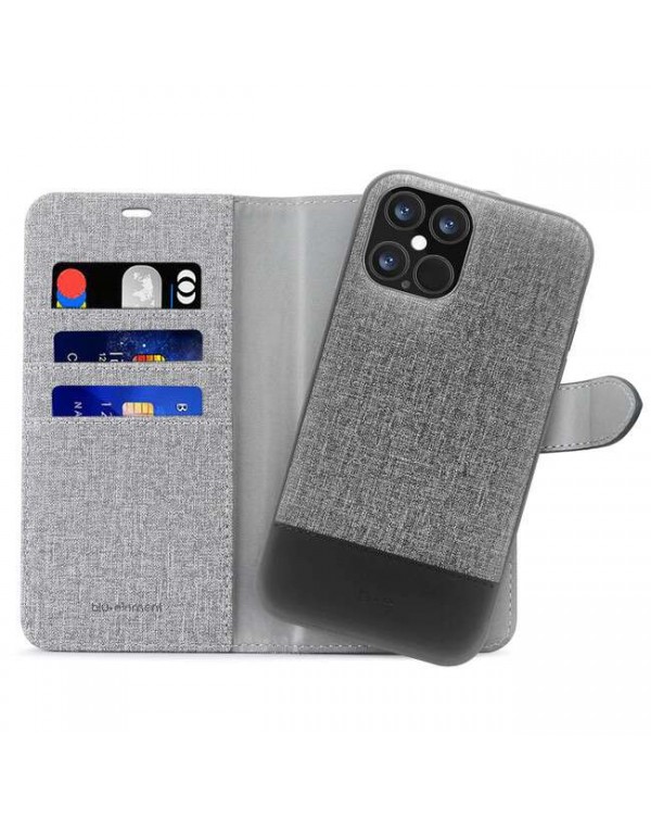 Blu Element - 2 in 1 Folio Case Gray/Black for iPhone 12 Pro Max