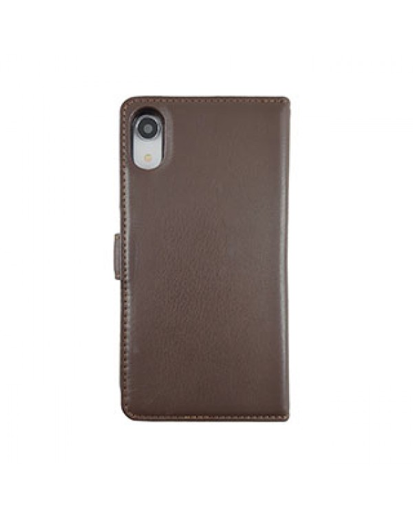 iPhone XR Uunique Brown/Tan Genuine Leather 2-in-1 Detachable Folio Case