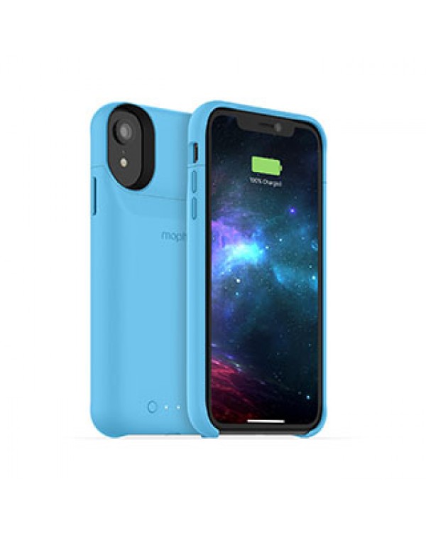 iPhone XR mophie blue juice pack access case w/ Qi
