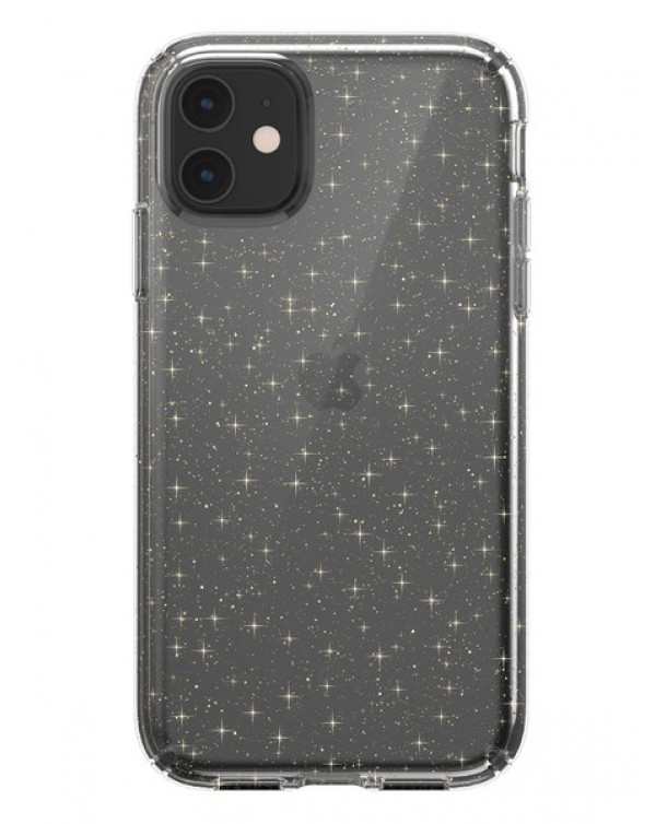 Speck Apple iPhone 11 Presidio Clear + Glitter (Clear With Gold Glitter/Clear) (Anti-Microbial/Microban)