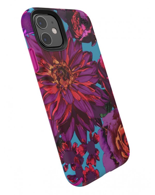 Speck Apple iPhone 11 Presidio Inked (Hyperbloom Matte/Lipstick Pink) (Anti-Microbial/Microban)