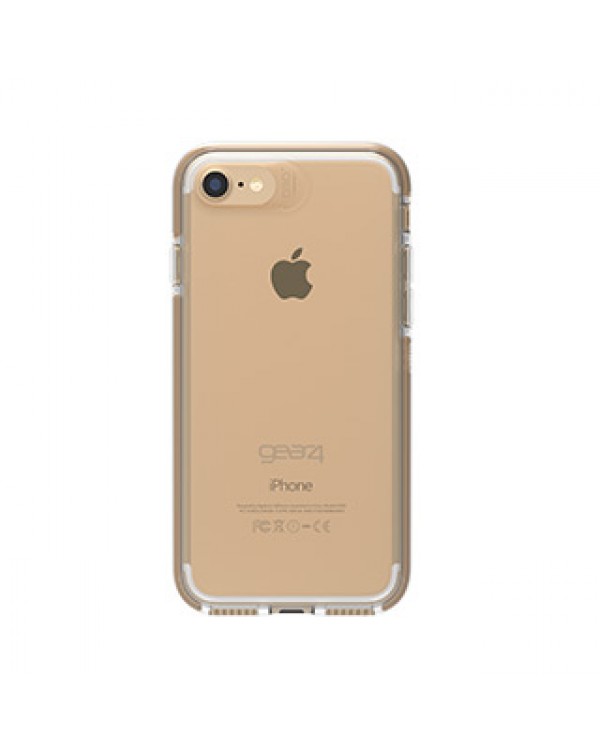 iPhone SE (2020)/8/7 Gear4 D3O Clear/Gold Piccadilly case