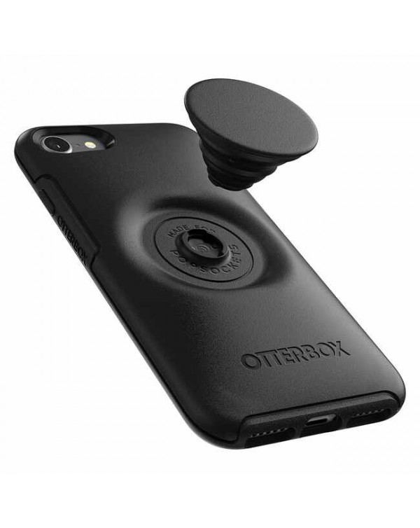 Otterbox - Otter + Pop Symmetry Case with Swappable PopTop Black for iPhone SE 2020/8/7