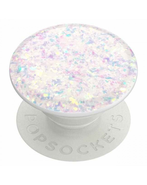 PopSockets - PopGrip Iridescent Confetti White