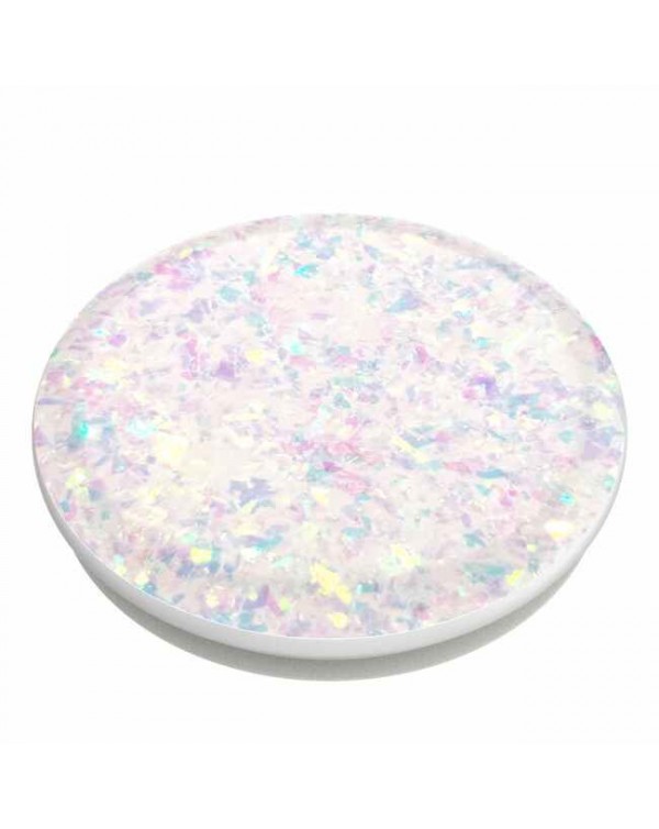 PopSockets - PopGrip Iridescent Confetti White