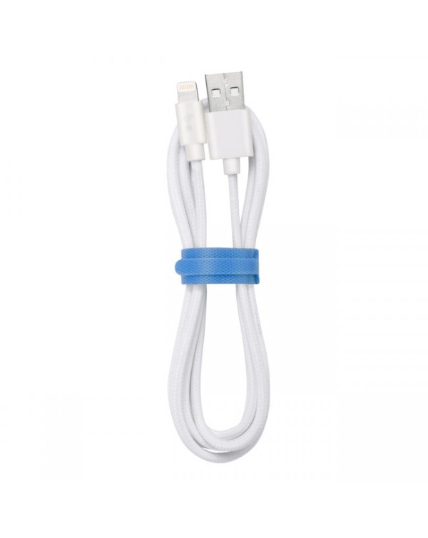 Blu Element - Braided Charge/Sync Lightning to USB Cable 6ft White