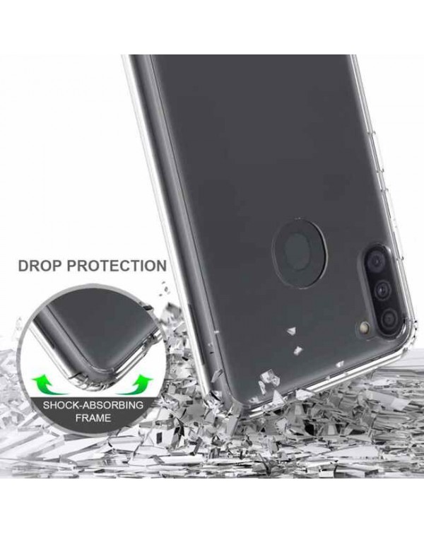 Blu Element - DropZone Rugged Case Clear for Samsung Galaxy A11